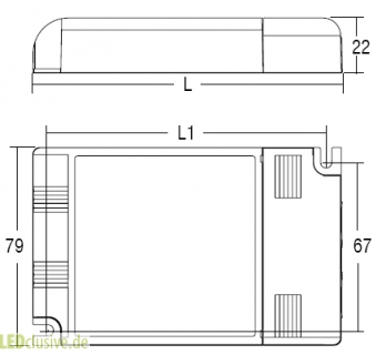 LED-Treiber Maxi Jolly 1...10 V & Push