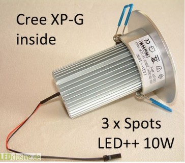 LED-Profi-Set (3 Spots a 10W, dimmbar)
