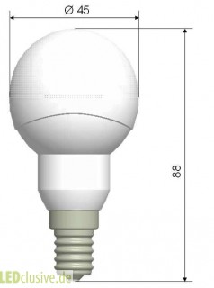 LED-Tropfenlampe P45 5W E14