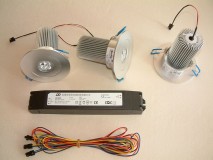 LED-Profi-Set (3 Spots mit Treiber, 30W)