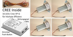 LED-Profi-Set (4 Spots a 10W, dimmbar)