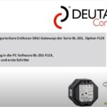 EnOcean-DALI-Gateway „FLEX“ – Video Tutorial zu PC Software verfügbar