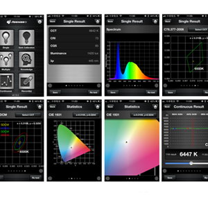 lighting passport screenshots smart spektrometer