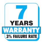 7 Jahre Garantie 3 % Ausfallrate