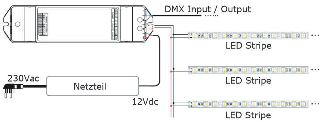 DMX LED Controller 1 channel