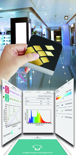 Lighting Navigator von Asensetek LightingNavigator von Asensetek zum Messen von Farbtemperatur, CRI und Lux