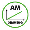 Amplitude dimming - linear dimming - flicker free
