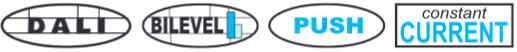 DALI, Bilevel, push, constant current logos