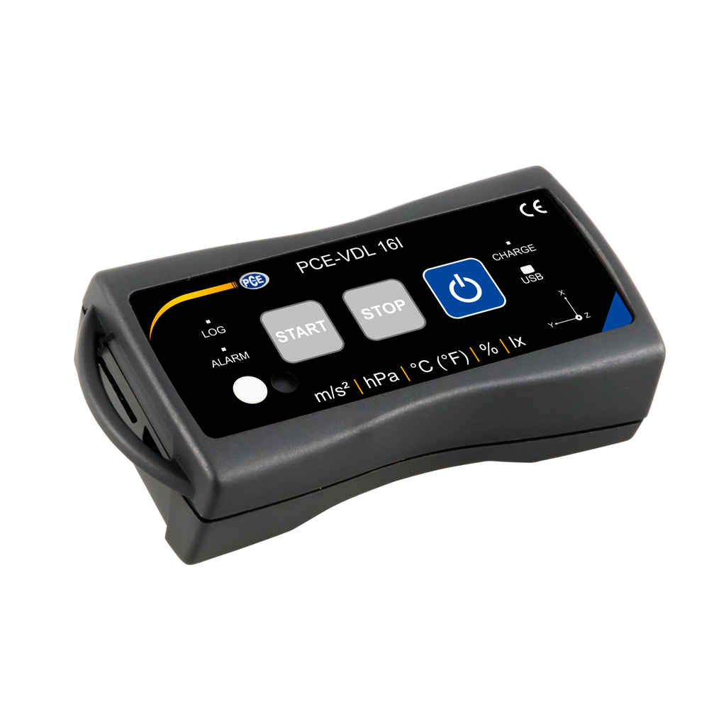 Datenlogger PCE-VDL 16I Draufsicht Datenlogger PCE-VDL 16I Draufsicht