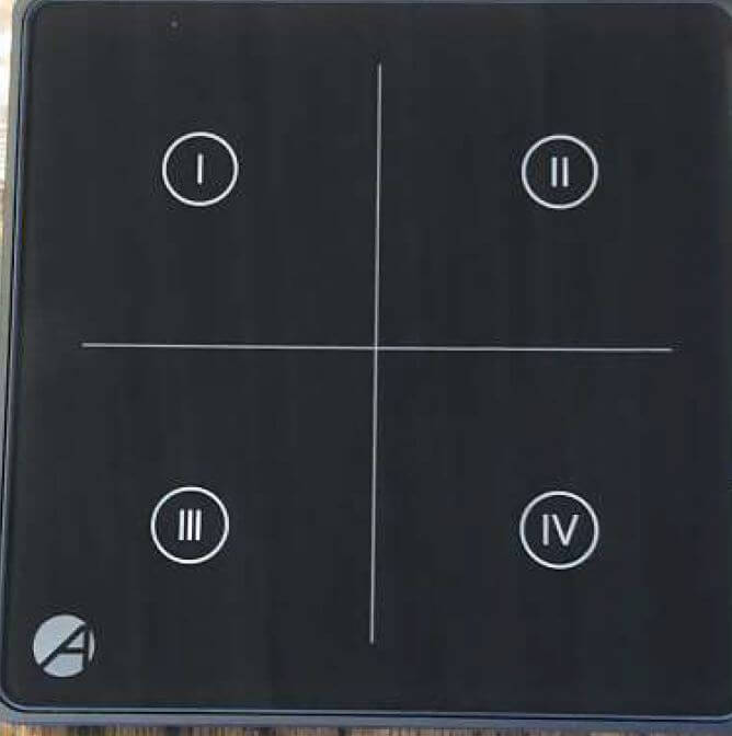 Casambi Schalter Schwarz CASAMBI remote control with glass surface