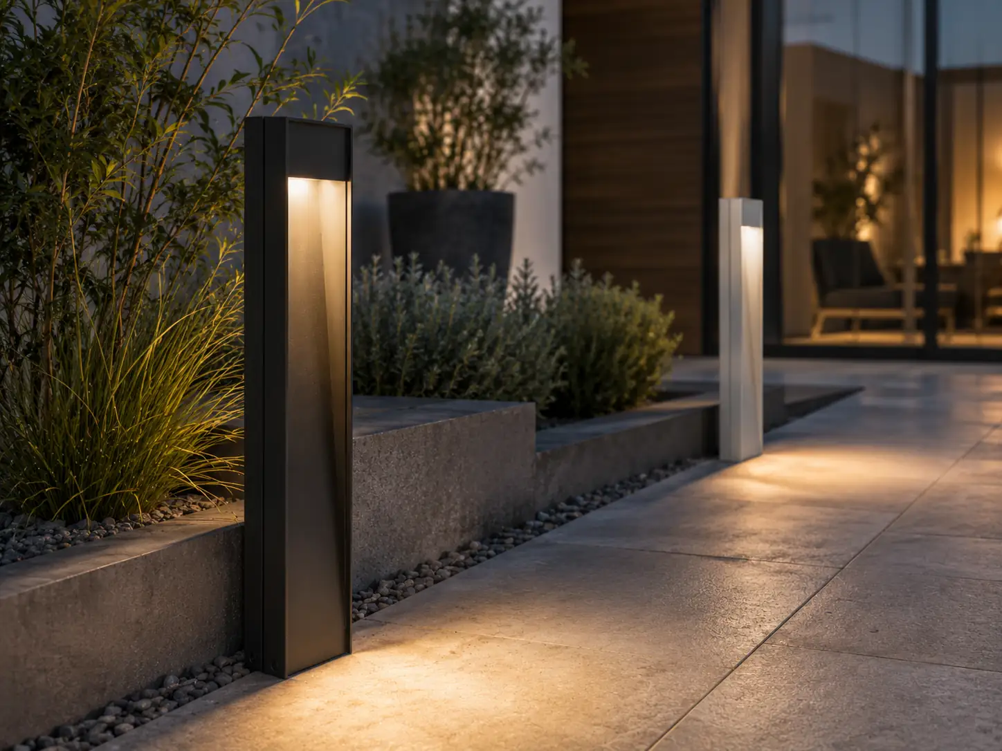 STANDING LED Aluminium bollard 230V 8W