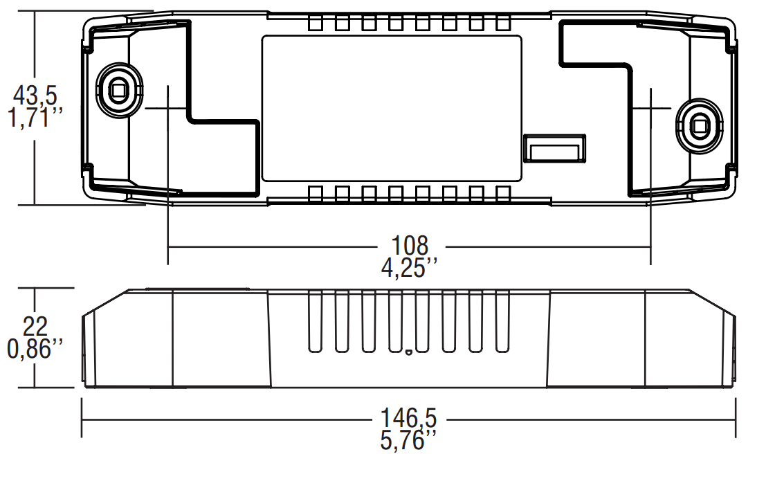 TCI Pro Flat DALI 26 TCI Pro Flat LC DALI