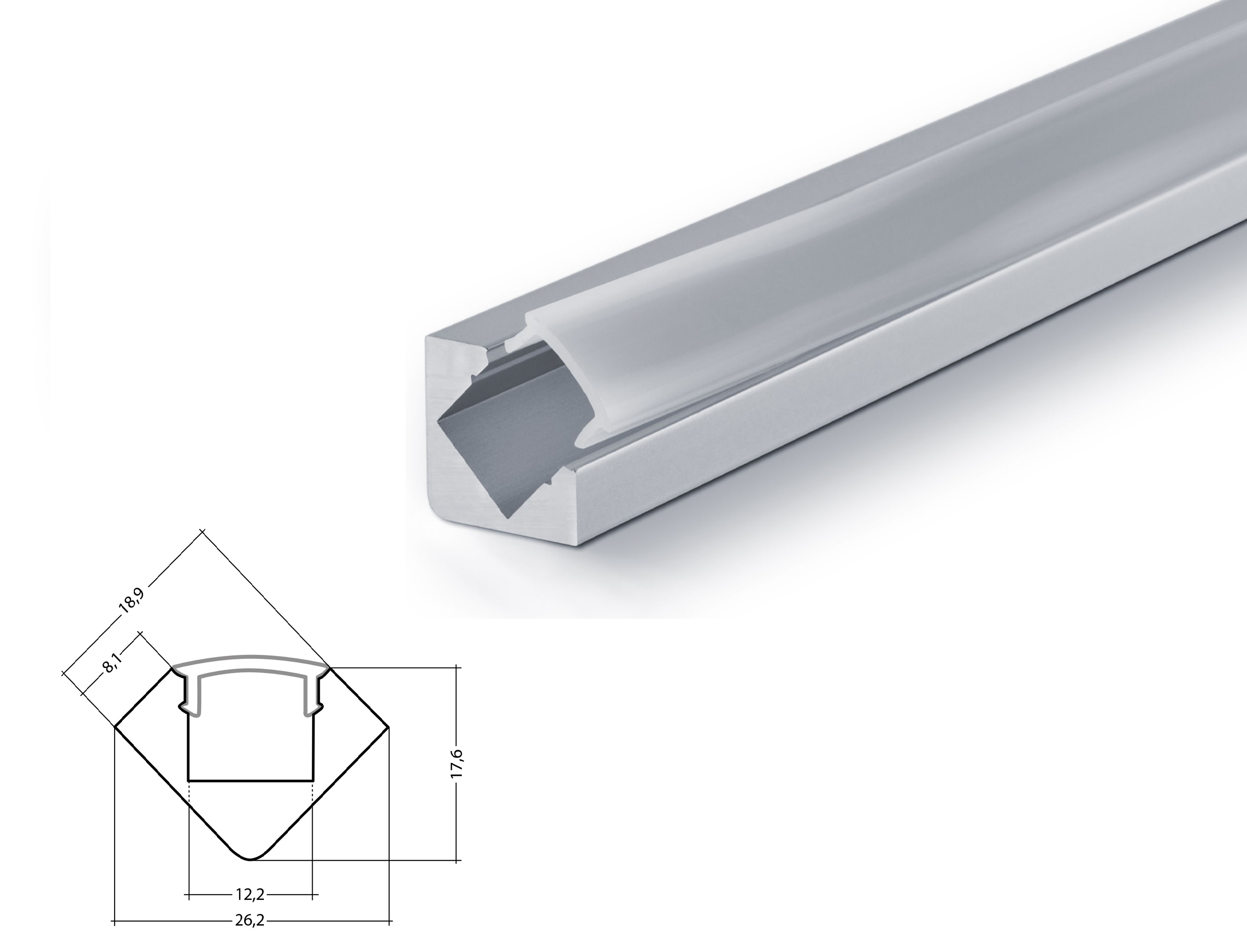 ALU945830.jpg Winkelprofil Aluminium 45 Grad