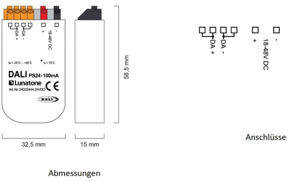 DALI PS24 100mA Gehäuse
