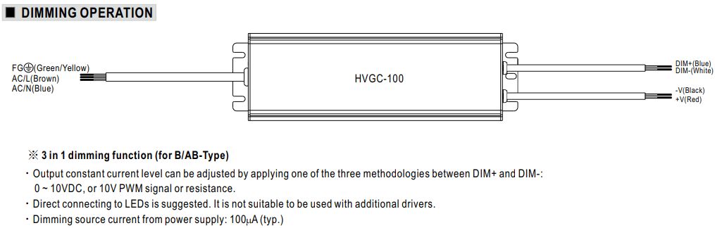 HVGC 150 Abmessungen