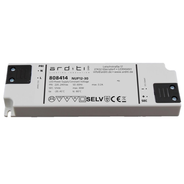 Independent LED power supply flat up to 50W 12V/24V