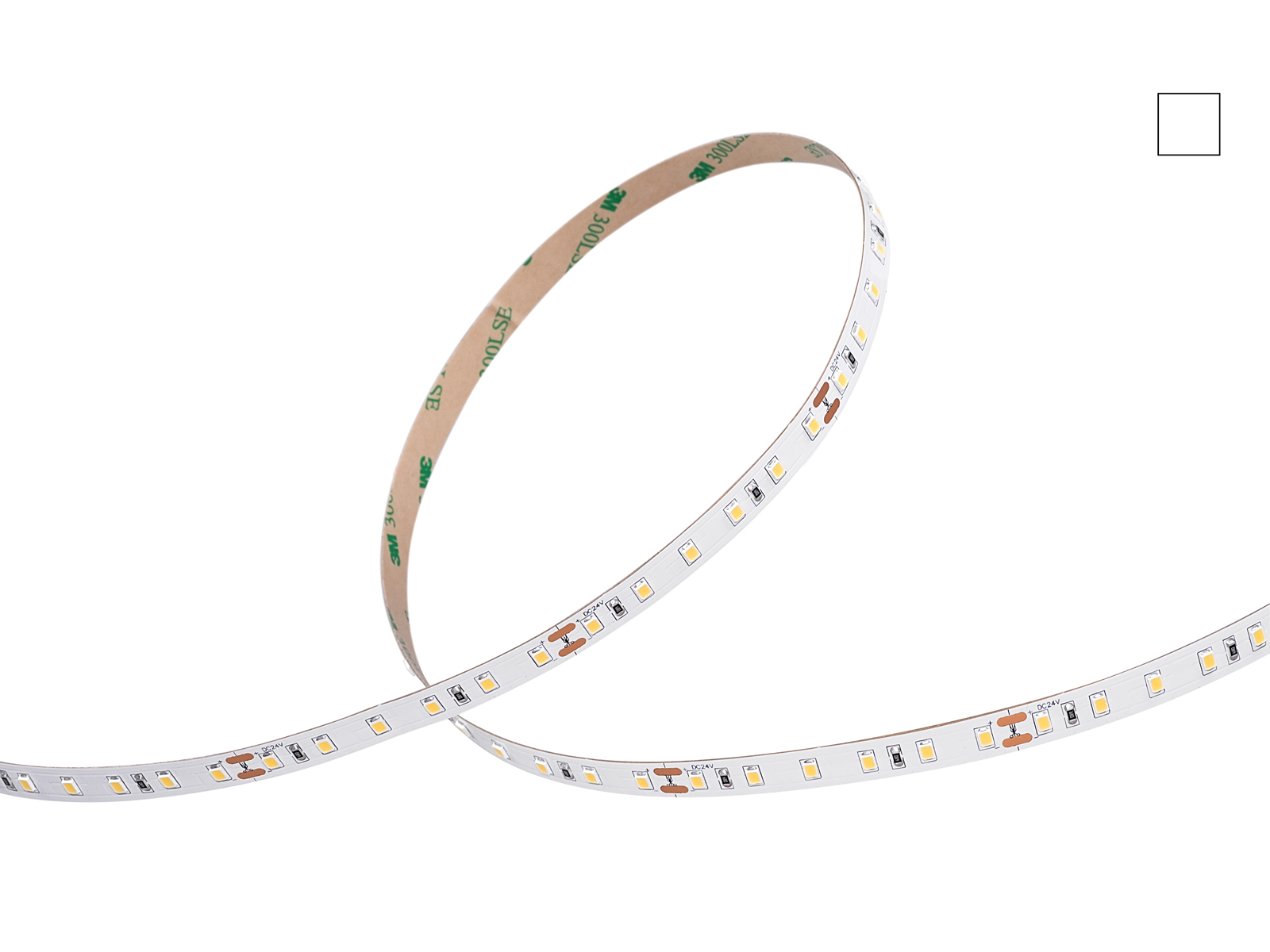 Flexible LED strips 24V white 72LEDs/m