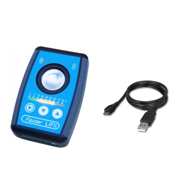 Licht flicker messung mit USB Ladekabel Light flicker measurement device with LiFli