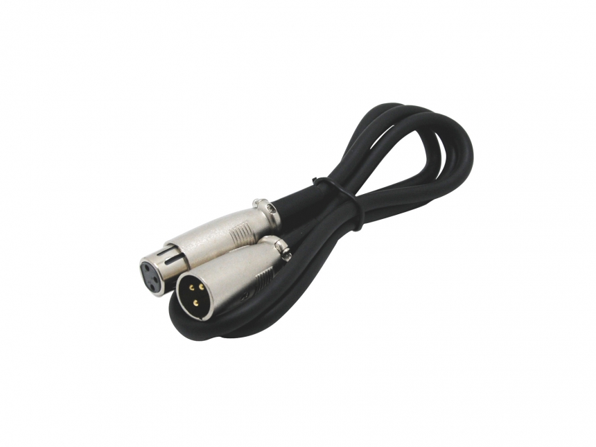 DMX cable with XLR plug and socket