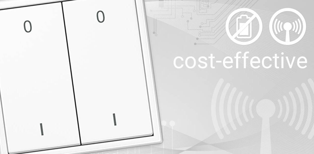 Kosteneffizienter EnOcean Funktaster 2-/4-Kanal