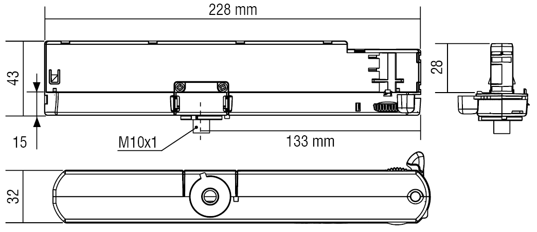 TCI LED driver with Casambi module for conductor rail