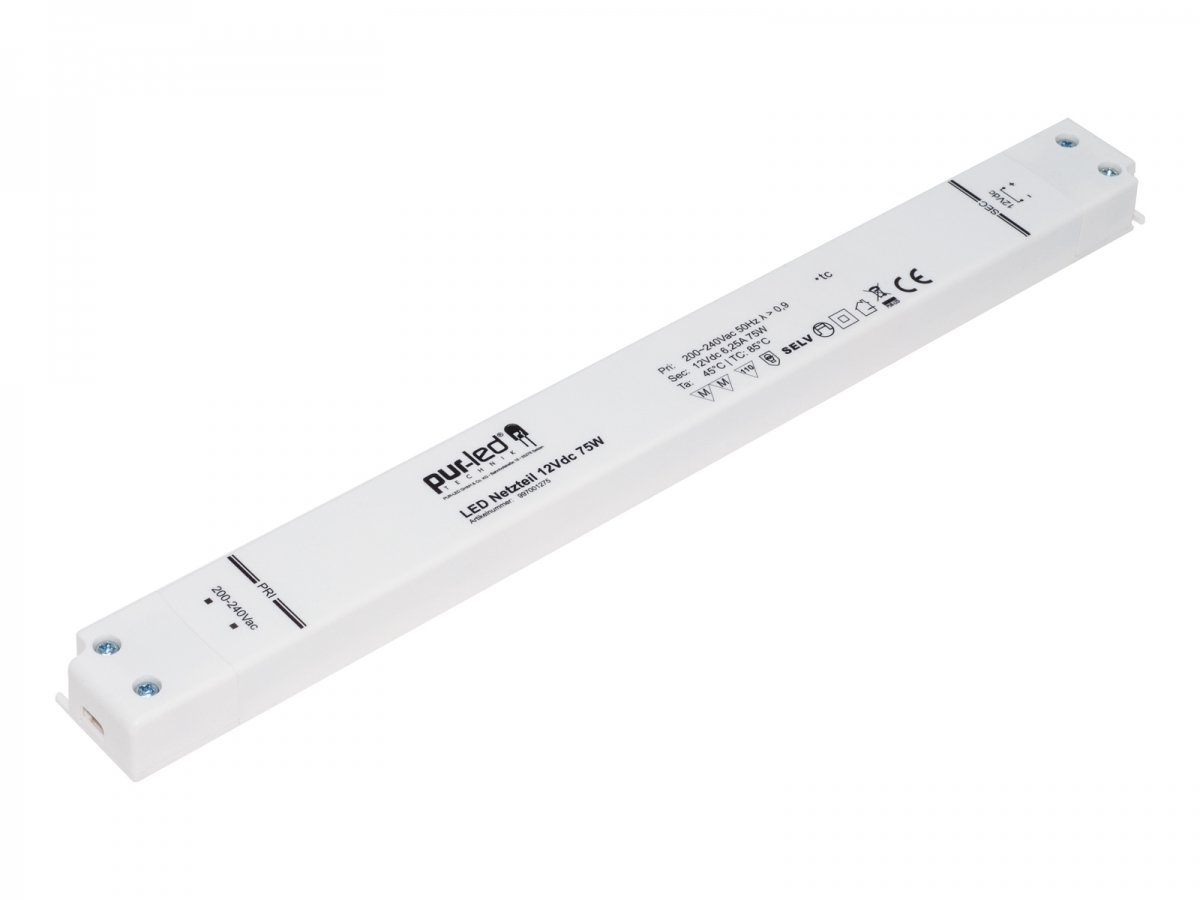 LED powers supply 75W IP20 Slim