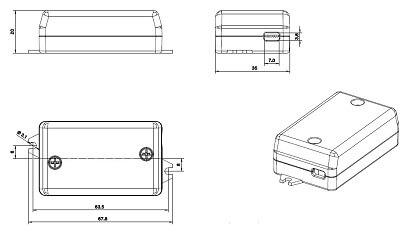 LED power supply unit with constant current - 24V 350mA / 12V 700mA 
