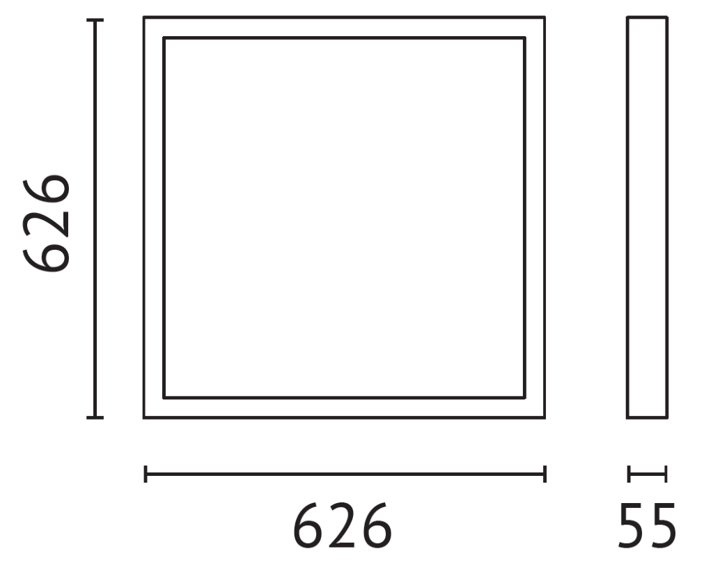 Mounting frame for recessed ceiling light ELEDQ