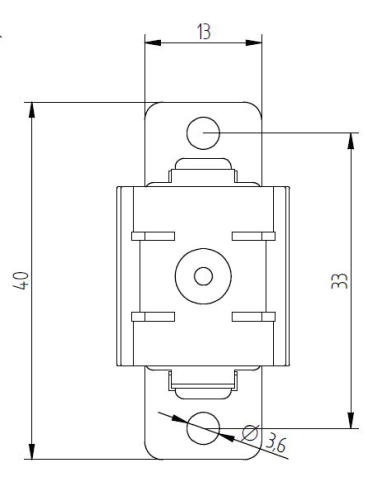 LED FIXING PLATE METAL - adjustable for PI-LED Line