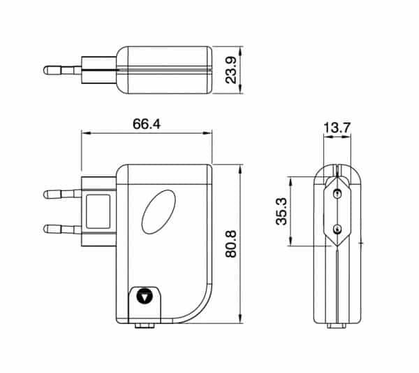 Universal LED Plug-in power supply 17W 12V/24V