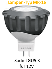 LED spotlight 12V (GU5.3)