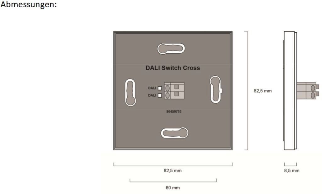 DALI Button Switch Cross Multi DALI Button Switch Cross Multi