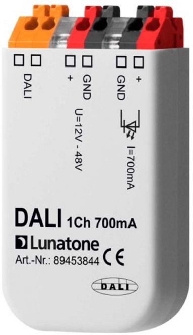 DALI Vorschaltgerät für 350/700mA Konstantstrom 89453844 DALI ballast with 12V - 48V input for constant current