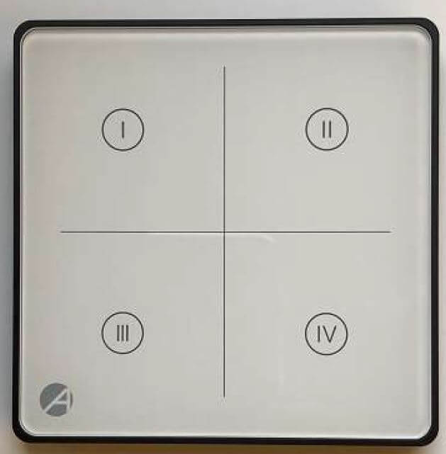 Casambi Schalter Weiß CASAMBI remote control with glass surface