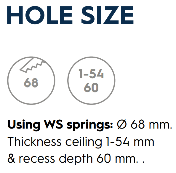 Strada68_holesize Lochdruchmesser Strada 68 LV