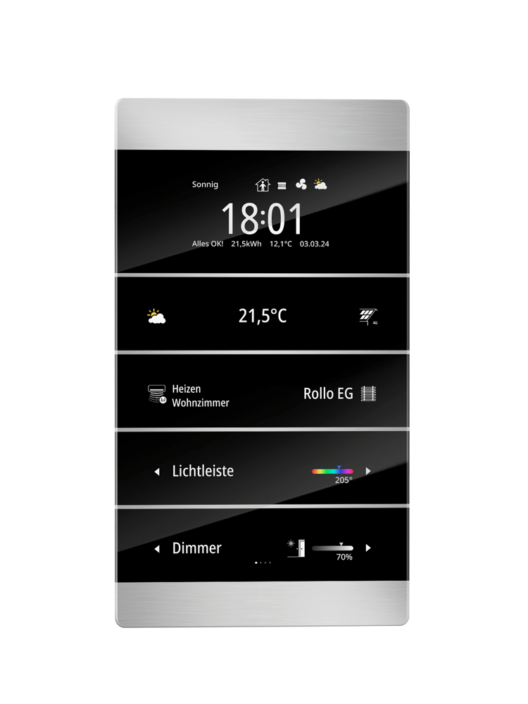 MeTa² KNX Raumcontroller Standard Alu