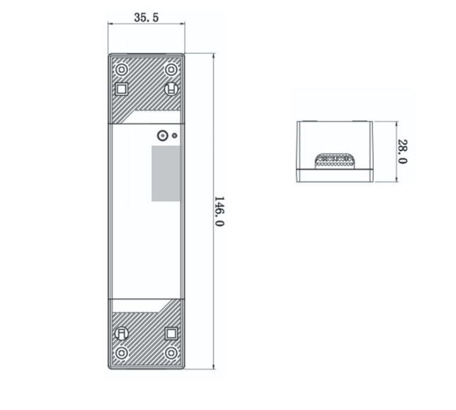 Arditi 808615 CASAMBI-Dimmer Abmessungen