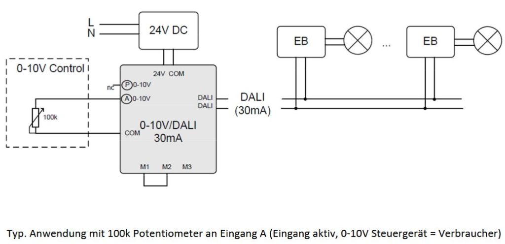 0-10V to DALI Converter incl PS30mA 0-10V to DALI Converter incl PS30mA