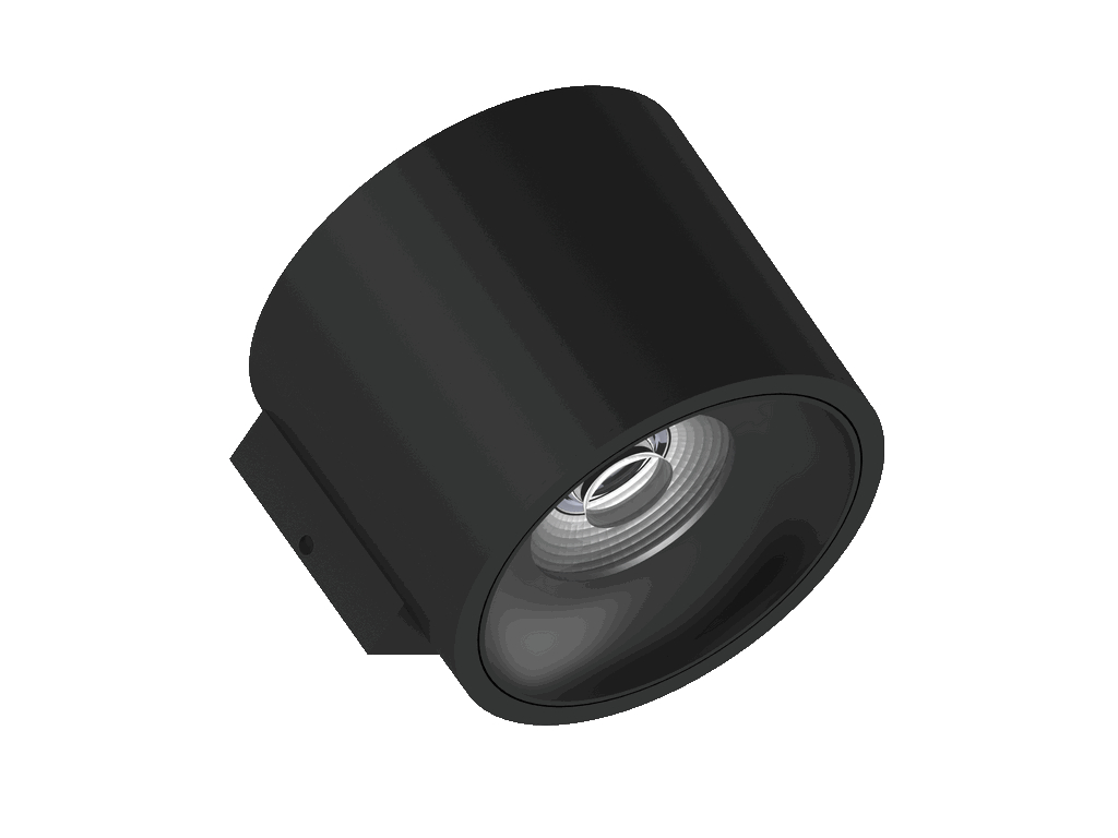 Wandleuchte schwarz Fido WL 105