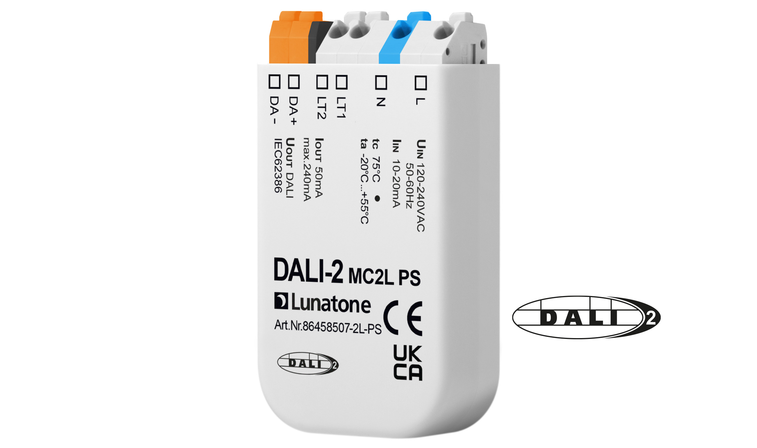 DALI-2 MC2L control module with two inputs | 86458507-2L-PS