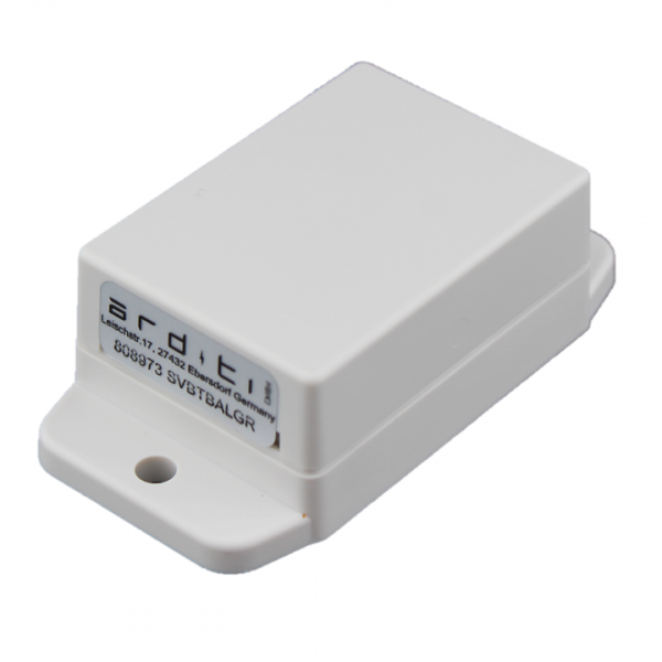 Batteriebetriebener Aufbau-Vibrationssensor für CASAMBI-Netzwerke Battery operated surface mounted vibration sensor for CASAMBI networks