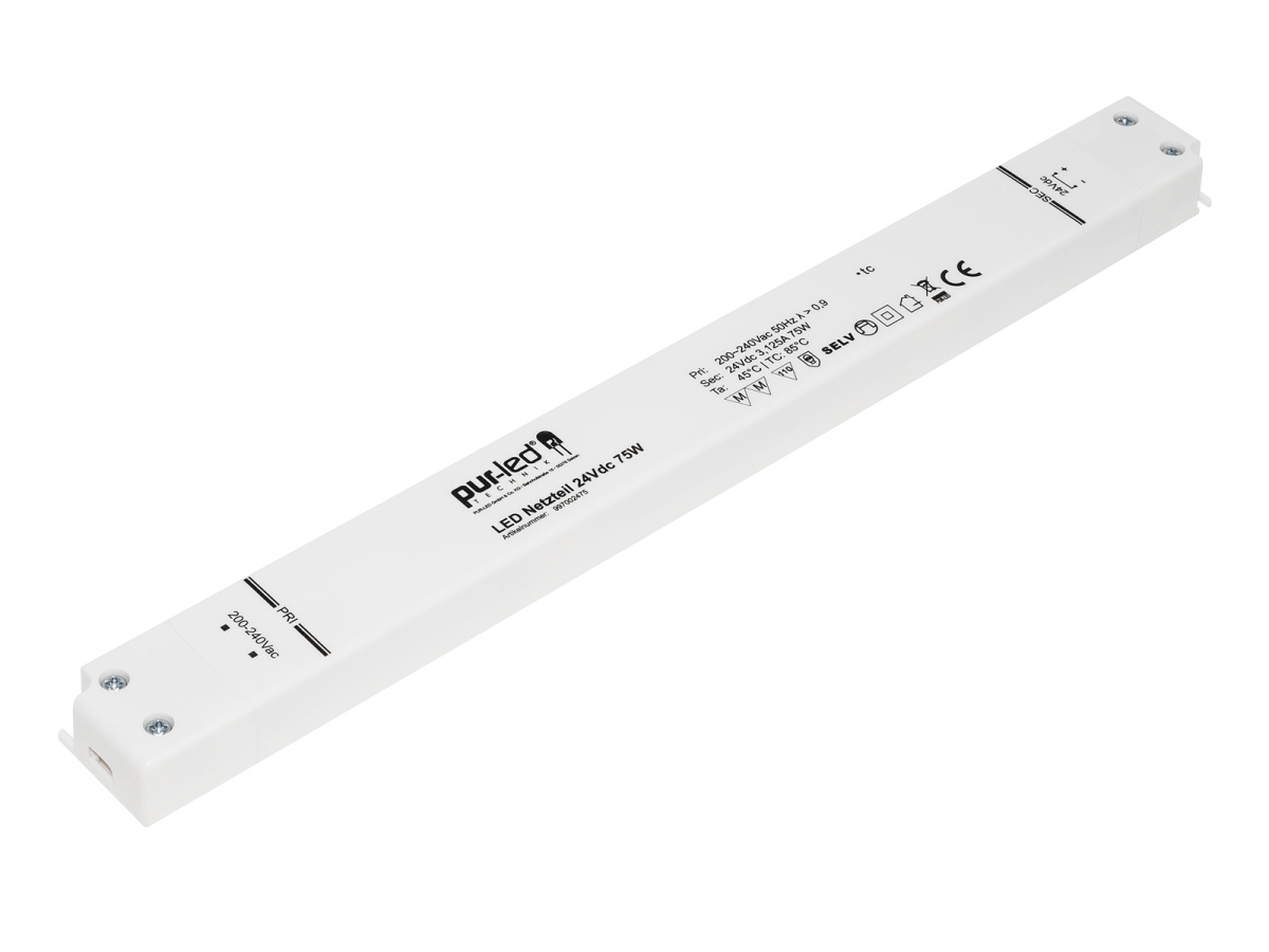 LED powers supply 75W IP20 Slim