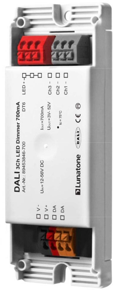 3 CH DALI constant current (CC) dimmer DALI LED Dimmer 2 Kanal