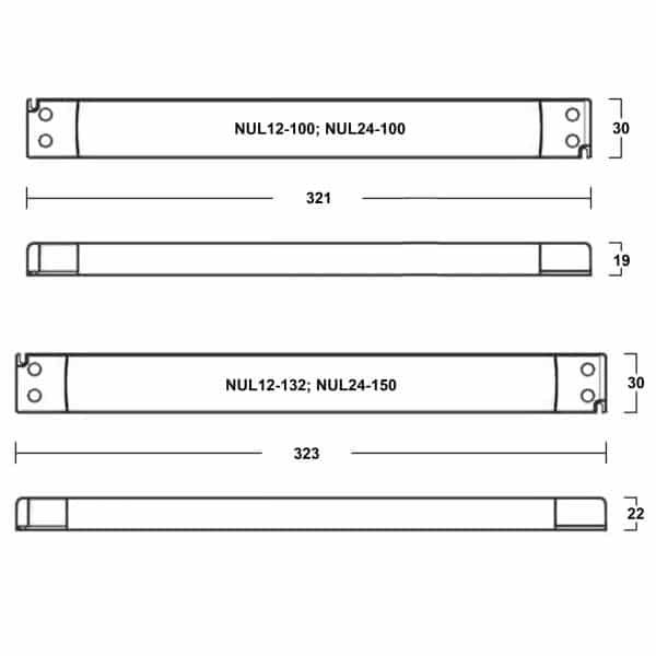 Independent LED power supply slim up to 150W 12V/24V Independent LED power supply slim up to 150W 12V/24V