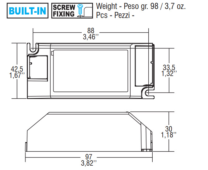 professionale 42, 127486 Abmessungen