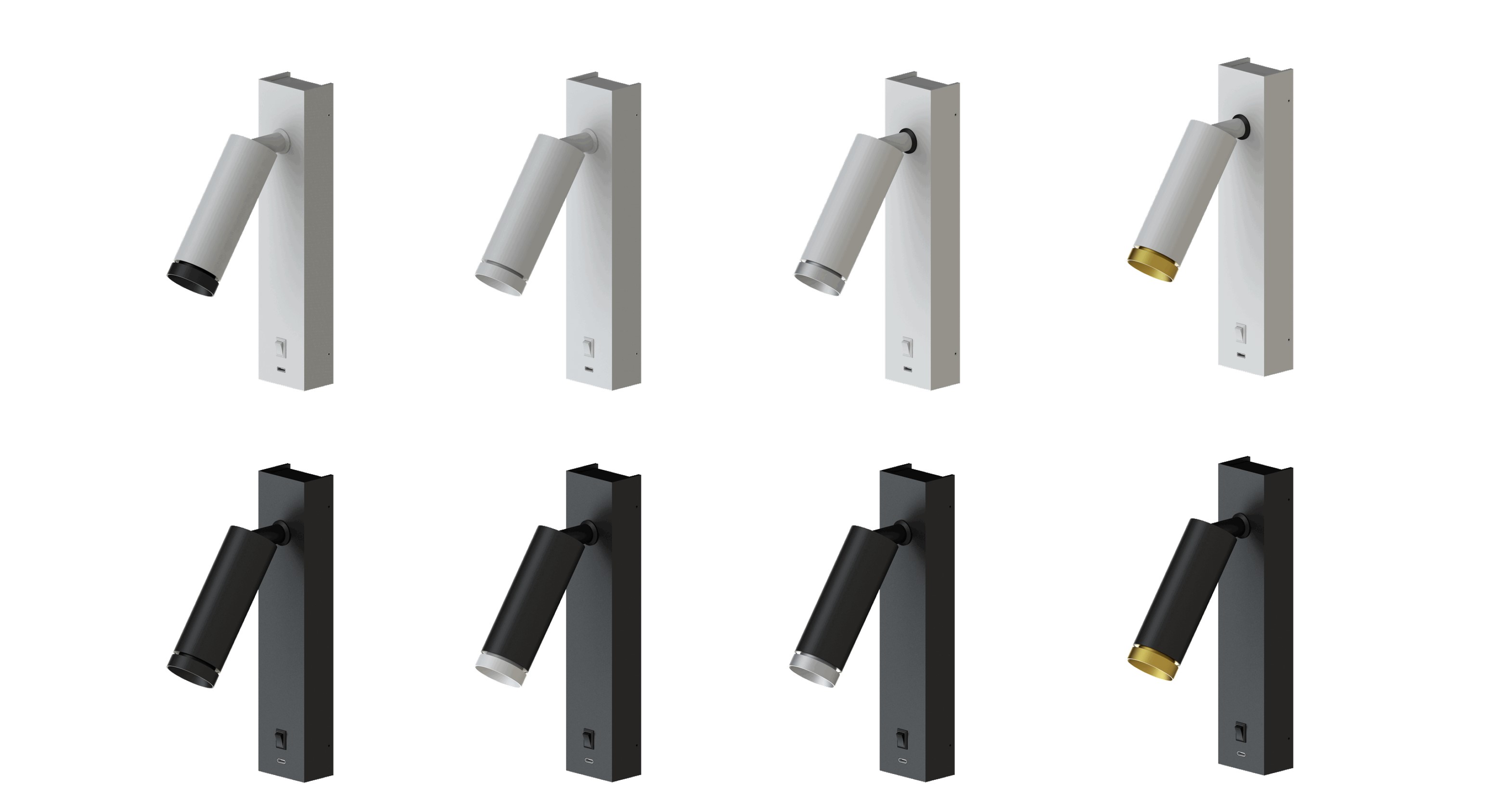 Pointer-Wandleuchte.jpg Illuxtron Pointer Spot Wall Light LV Adjustable