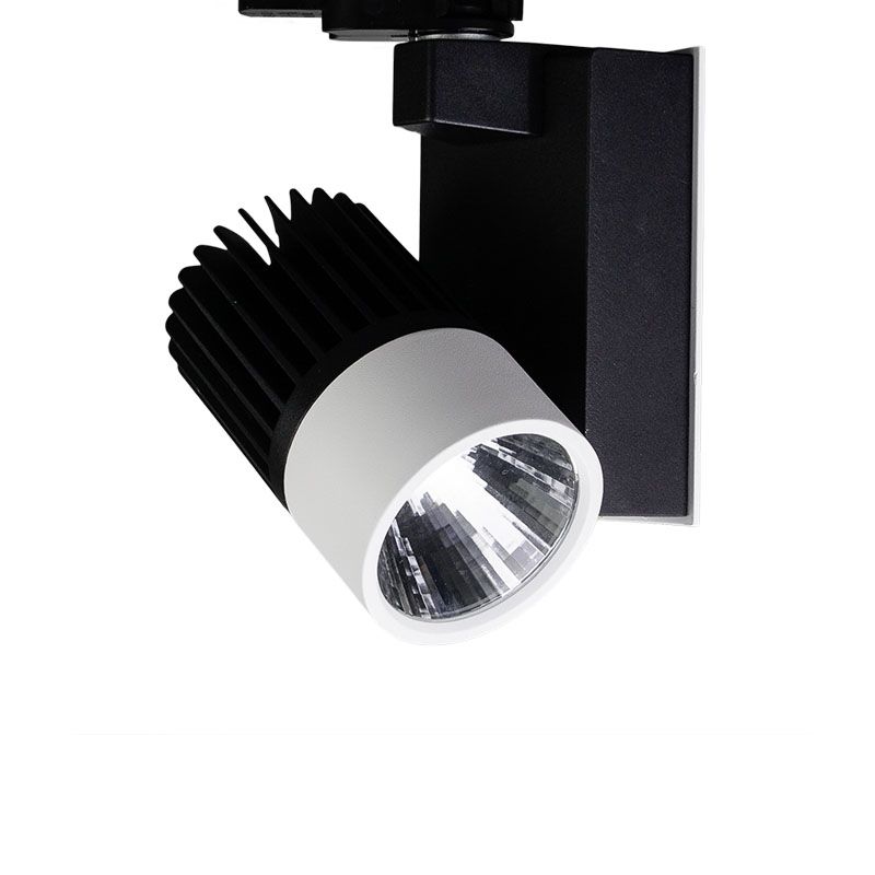 Strom-Schienenstrahler mit LED in weiß BWS30 graue Version zum LED-Schienenstrahler