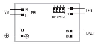 schmaler LED-Treiber Aton DALI