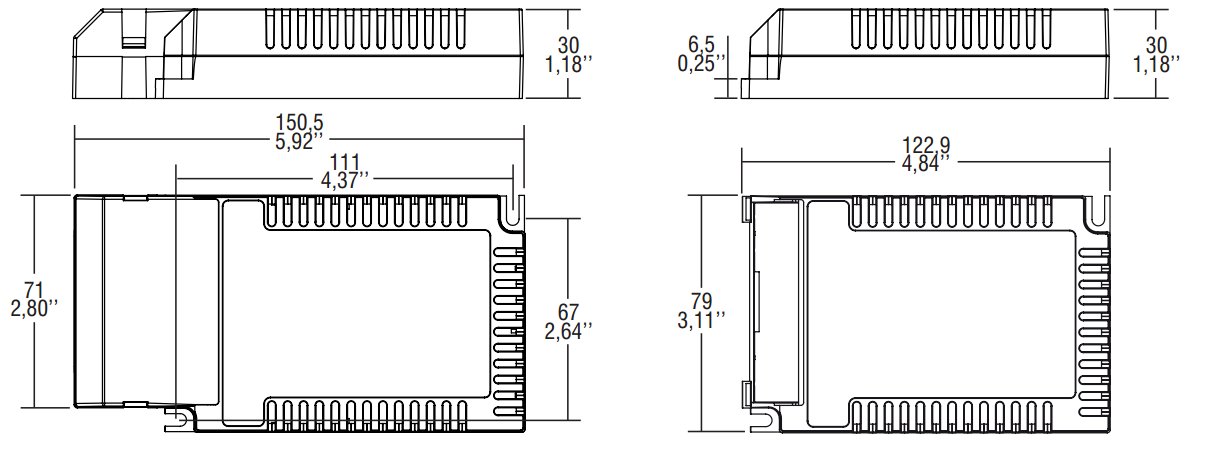 MAXI JOLLY DALI TW NFC Abmessungen