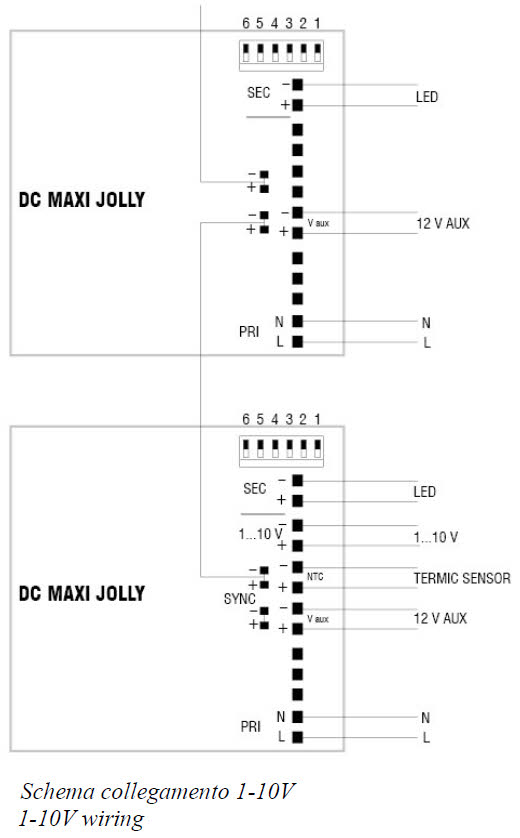 MAXI JOLLY 1-10V PUSH von TCI 127411 1-10V Verdrahtung